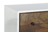 Ladekast DKD Home Decor Wit 70 x 40 x 105 cm Metaal Mangohout - thumbnail