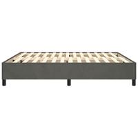 Boxspringframe fluweel donkergrijs 180x200 cm - thumbnail