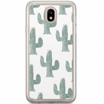 Samsung Galaxy J7 2017 siliconen hoesje - Cactus print