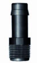 Europond Slangpilaar ¾" Buitendraad x 25mm Tule - Duurzaam PP Zwart, Waterdicht Verbindingsstuk