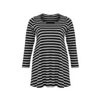 Yoek gestreepte tuniek zwart/wit - thumbnail