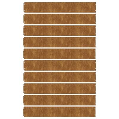 Gazonranden 10 stuks 15x103 cm flexibel cortenstaal
