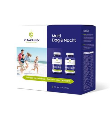 Vitakruid Multi Dag & Nacht HD 100% Vegan 2 x 90 Vitakruid Multi Dag & Nacht HD 100% Vegan 2 x 90