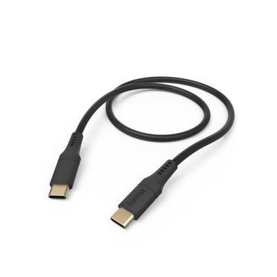 Hama Oplaadkabel Flexible USB-C - USB-C 1,5 M Silicone Zwart Hama Oplaadkabel Flexible USB-C - USB-C 1,5 M Silicone Zwart