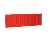 Halfhoge zijwand 3 mtr geschikt voor Easy Up tenten in Rood - thumbnail