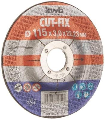 kwb 791150 Doorslijpschijf recht 115 mm 1 stuk(s) Metaal