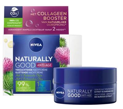 Nivea Naturally Good Anti-Age Nachtcrème - thumbnail