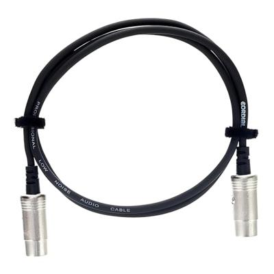 Cordial MIDI Verbindingskabel [1x XLR-stekker 5-polig - 1x XLR-stekker 5-polig] 0.90 m Zwart