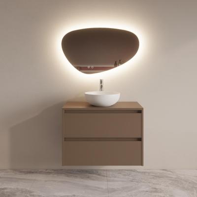 Badmeubelset BWS Riga Met Topplaat 80 cm Latte Boss & Wessing