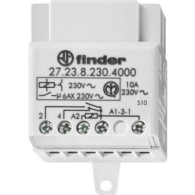 Finder 27.25.8.230.4000 Stroomstootschakelaar Inbouw 2x NO 230 V/AC 10 A 2300 VA 1 stuk(s) Finder 27.25.8.230.4000 Stroomstootschakelaar Inbouw 2x NO 230 V/AC 10 A 2300 VA 1 stuk(s)