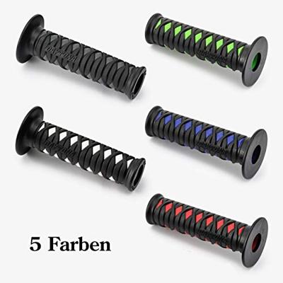 DAYTONA handvat "katana" rubber grip katan sw/bl 125 open