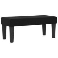 Boxspringbed met matras en bank stof zwart 100x200 cm - thumbnail