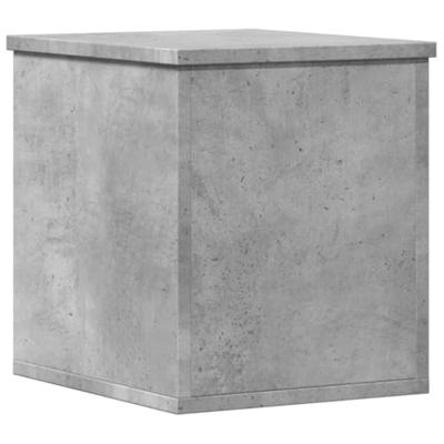Opbergbox 30x35x35 cm bewerkt hout betongrijs