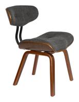 Dutchbone Eetkamerstoel 'Blackwood' kleur Grijs - thumbnail