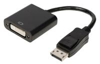 Valueline vlcb37250b02 displayport-adapterkabel displayport mannelijk - dvi-d 24 + 1-pins vrouwelijk 0,20 m zwart - thumbnail