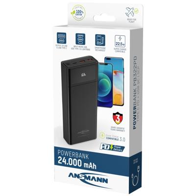 Ansmann PB322PD Powerbank 24.000 mAh QuickCharge 3.0 22,5W