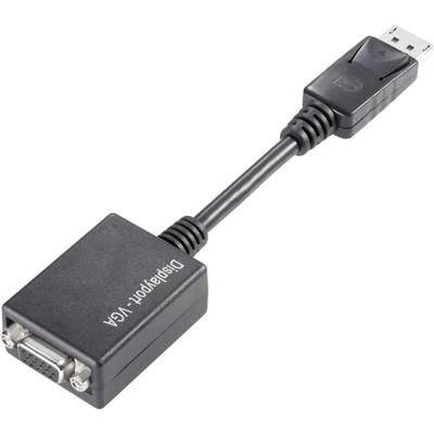 986299 DisplayPort / VGA Adapter [1x DisplayPort stekker - 1x VGA-bus] Zwart 0.15 m