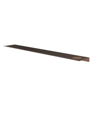 Hotbath &MORE Planchet - 80cm - inclusief bevestigings rails - 1 uitsparing - voor zeepdispenser of beker - Tuscan bronze SH080HTB