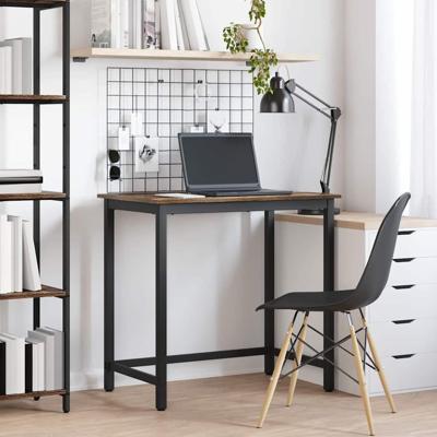 Tafel Gerookt eiken 100 x 50 x 76,5 cm Engineered hout en staal