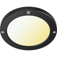 LED Plafondlamp met Bewegingssensor + Dag en Nacht Sensor - Brinton Noctis - 20W 1800lm - Aanpasbare Lichtkleur 3000K-4000K-6500K - Opbouw/Inbouw - Zwart Rond - thumbnail