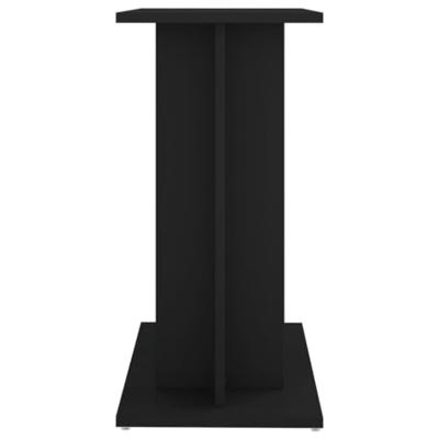 Aquariumstandaard 60x30x60 cm bewerkt hout zwart - thumbnail