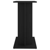 VidaXL Aquariumstandaard 60x30x60 cm bewerkt hout zwart - thumbnail