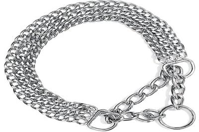TRIXIE HALSBAND HOND HALF-SLIP KETTING MET 3 RIJEN 65X0,25 CM