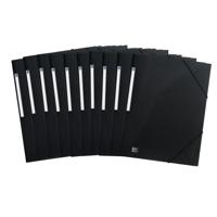 Elastomap OXFORD Urban A4 PP opaak zwart | 10 stuks - thumbnail