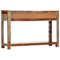 Wandtafel met 3 lades 120x30x75 cm massief acaciahout - thumbnail