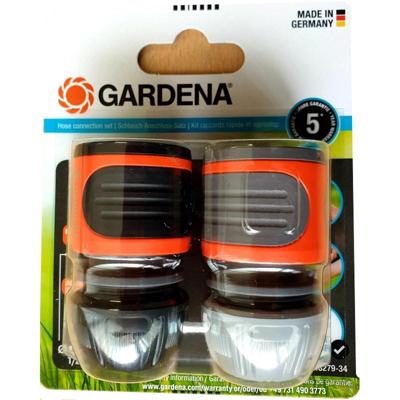Gardena Slangstuk+waterstop 1/2" - 5/8"