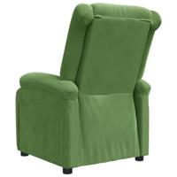 Fauteuil verstelbaar fluweel lichtgroen - thumbnail