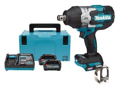 Makita tw001gd201 | 40 v max | slagmoersleutel | body | 2,5 ah accu (2 st) + snellader | in mbox - tw001gd201 Makita tw001gd201 | 40 v max | slagmoersleutel | body | 2,5 ah accu (2 st) + snellader | in mbox - tw001gd201