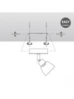 Home sweet home LED opbouwspot Aka Ø 9,5 cm - zwart - thumbnail