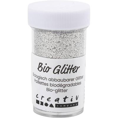 Creativ Company Bio sparkles, zilver, 27 ml/ 1 doosje