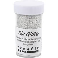 Creativ Company Bio sparkles, zilver, 27 ml/ 1 doosje - thumbnail