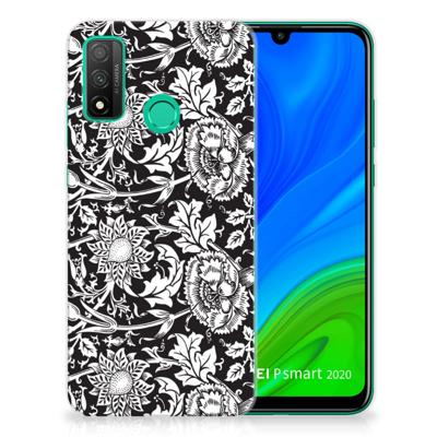 Huawei P Smart 2020 | TPU Case | Black Flowers