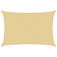 VidaXL Zonnezeil 4,5x3,5 m 100% polyester oxford zandkleurig - thumbnail
