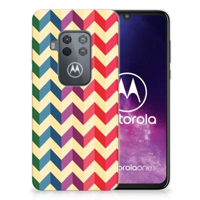 Motorola One Zoom | TPU bumper | Zigzag Multi Color Motorola One Zoom | TPU bumper | Zigzag Multi Color