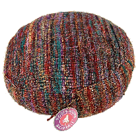 Yogi & Yogini Meditatiekussen Rond Veelkleurig - 33 x 17 cm - thumbnail