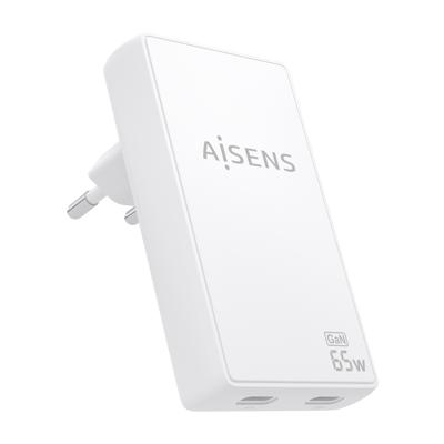 Oplader Aisens ASCH-65W2P077-W Wit 65 W