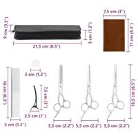 7-delige Hondentrimset roestvrij staal - thumbnail