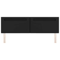 Hoofdbord met LED -striplichten Wandgemonteerd Zwart 180 cm PVC - thumbnail