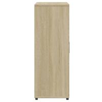 Dressoir 60x31x84 cm bewerkt hout sonoma eikenkleurig - thumbnail