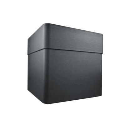 Fioriera quadrata 40 cm - EDA - CAREL - 26 L - Con ruote - Esterno o interno - 39 x 39 x H.39 cm - Grigio antracite