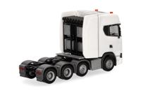 Herpa 308601-004 H0 Vrachtwagen Scania CS20 hoogdak zwaarbelaste trekmachine 4-assige (8x4), wit - thumbnail