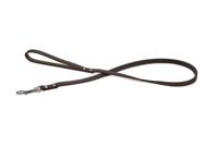 Hondenriem van leer 100cm x 12mm bruin - thumbnail