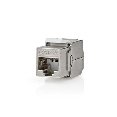 Nedis Keystone | CAT6a | RJ45 Female | S/FTP | Metaal | Doos - CCGB89730ME Nedis Keystone | CAT6a | RJ45 Female | S/FTP | Metaal | Doos - CCGB89730ME