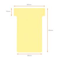 Nobo T-planbordkaarten index 2, ft 85 x 60 mm, geel - thumbnail