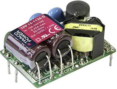 TracoPower TPP 15-136A-D Schakelnetvoedingsmodule 36 V/DC 417 mA 15 W