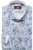 Circle of Gentlemen Overhemd Davey Blauwe Print Bloemen Slim Fit - thumbnail